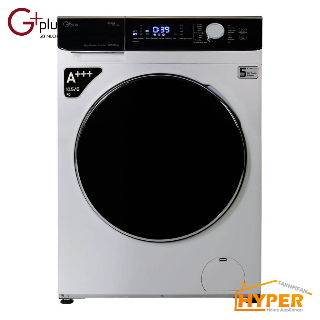 ماشین لباسشویی جی پلاس GWM-KD1048S