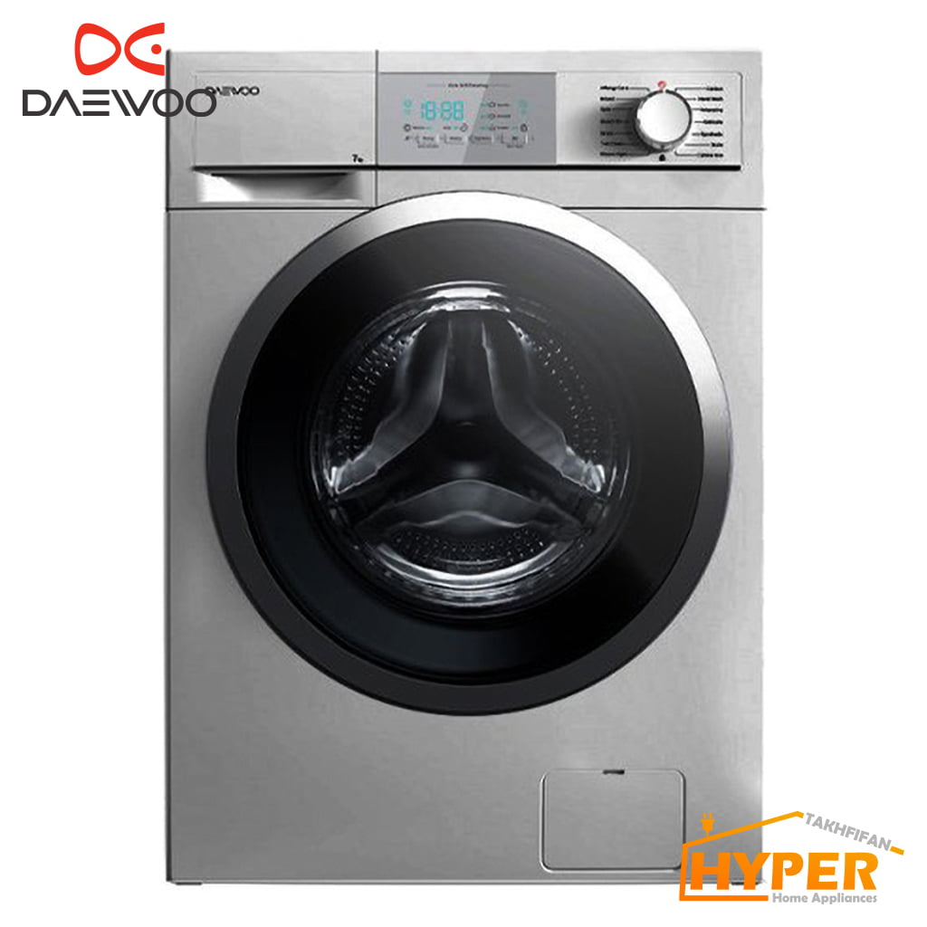 ماشین لباسشویی دوو DWK-7302 تیتانیوم 7 کیلویی