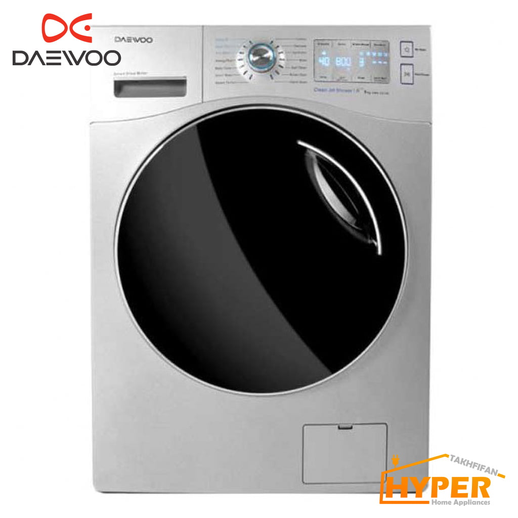 ماشین لباسشویی دوو DWK-9543v تیتانیوم 8 کیلویی