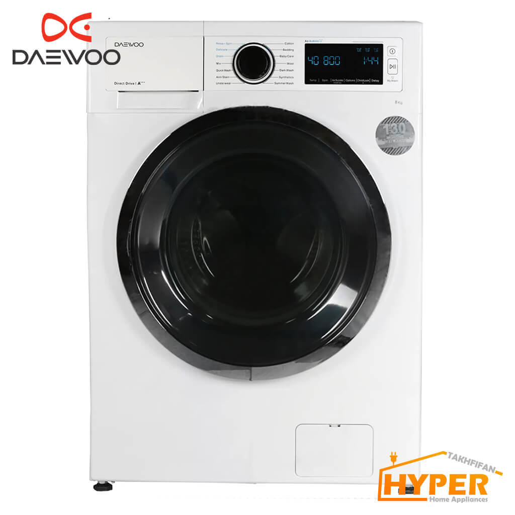 ماشین لباسشویی دوو DWK-Life821TT سفید 8 کیلویی