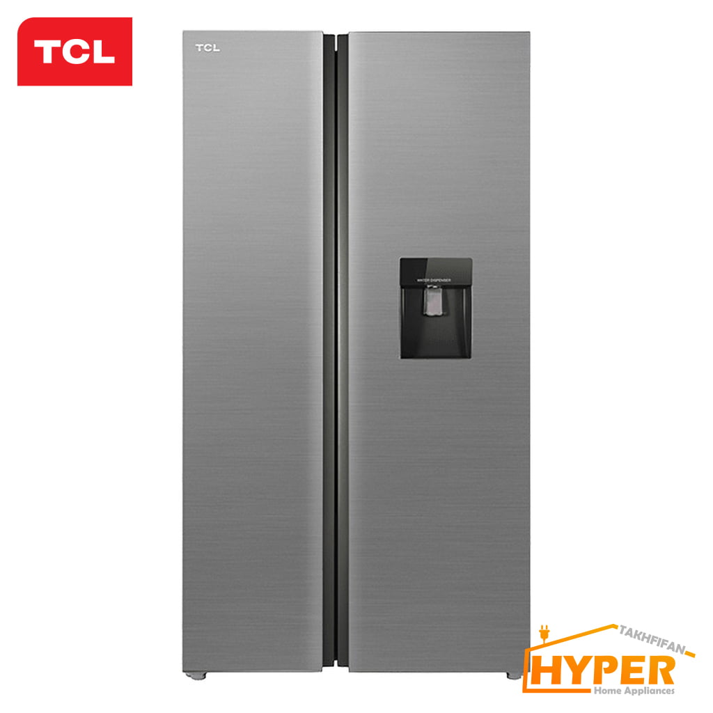 یخچال فریزر ساید بای ساید تی سی ال S545 AMD نقره ای مات