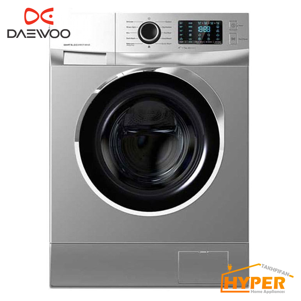 ماشین لباسشویی دوو DWK-8242 نقره ای 8 کیلویی