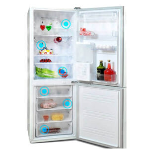 یخچال فریزر 2210 سفید براق دوو