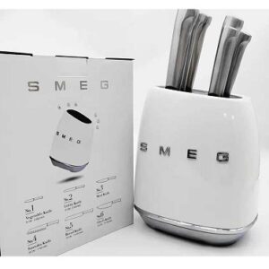 ست چاقو اسمگ 7 پارچه سفید مدل KBSF01WH