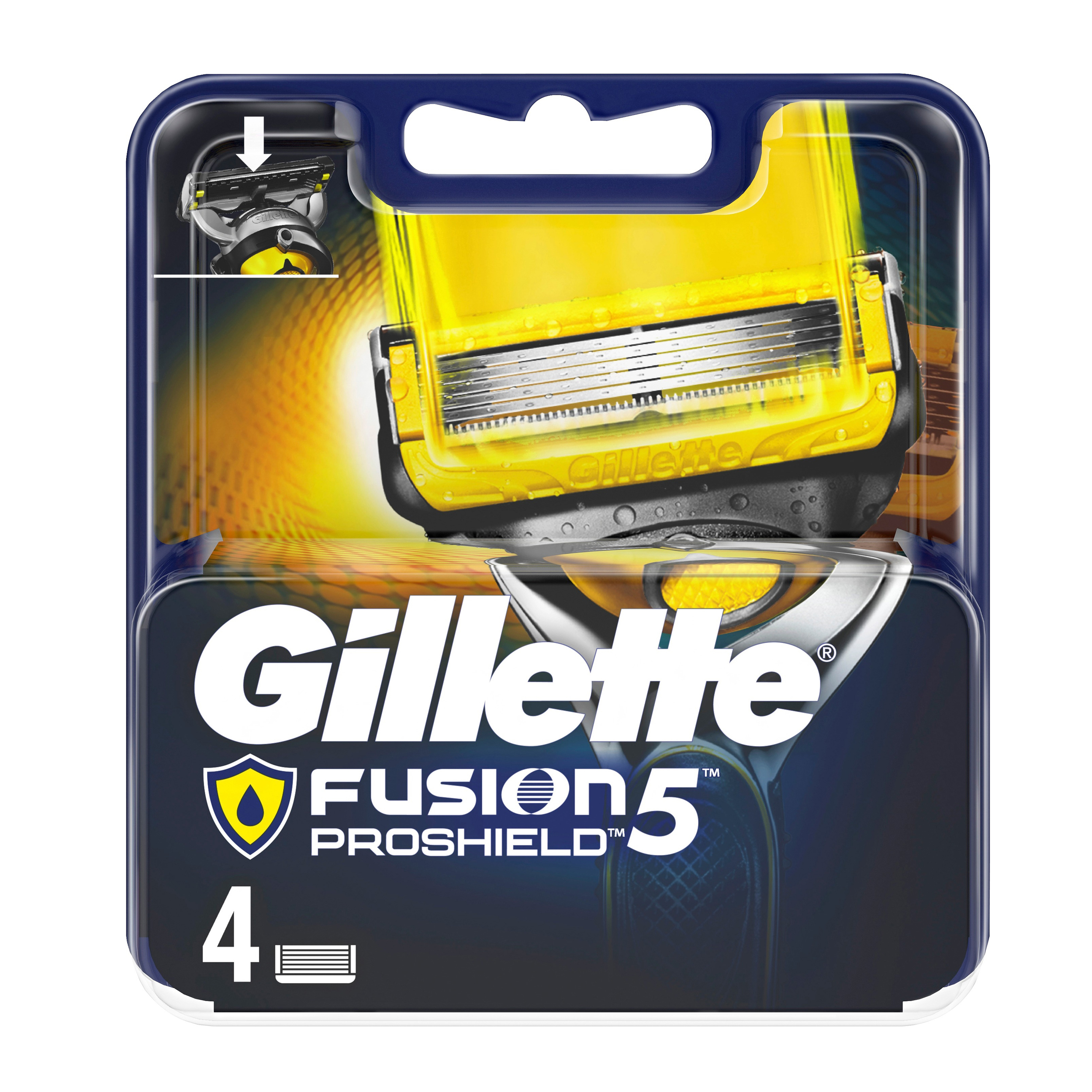 تیغ یدک ژیلت مدل Fusion 5 Proshield بسته 4 عددی