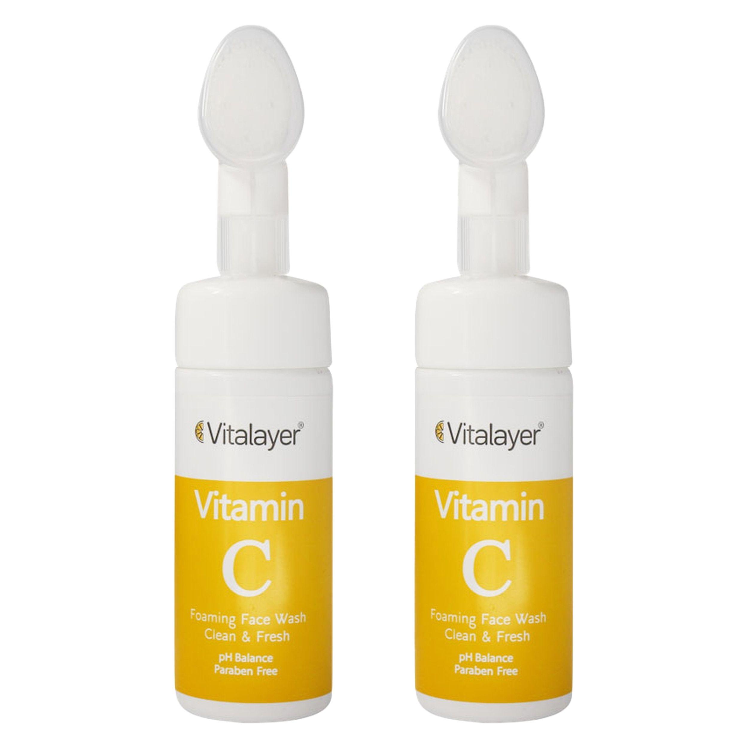 فوم شستشو صورت ویتالیر مدل VITAMIN C حجم 150 میلی لیتر مجموعه 2 عددی