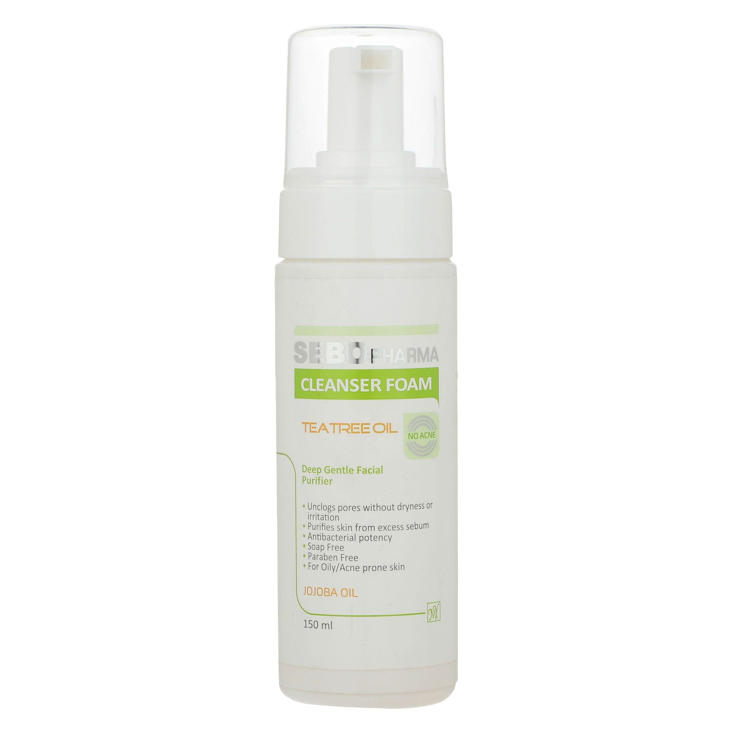 فوم پاک کننده صورت مای سری سبوفارما مدل Tea Tree Oil حجم 150 میلی لیتر