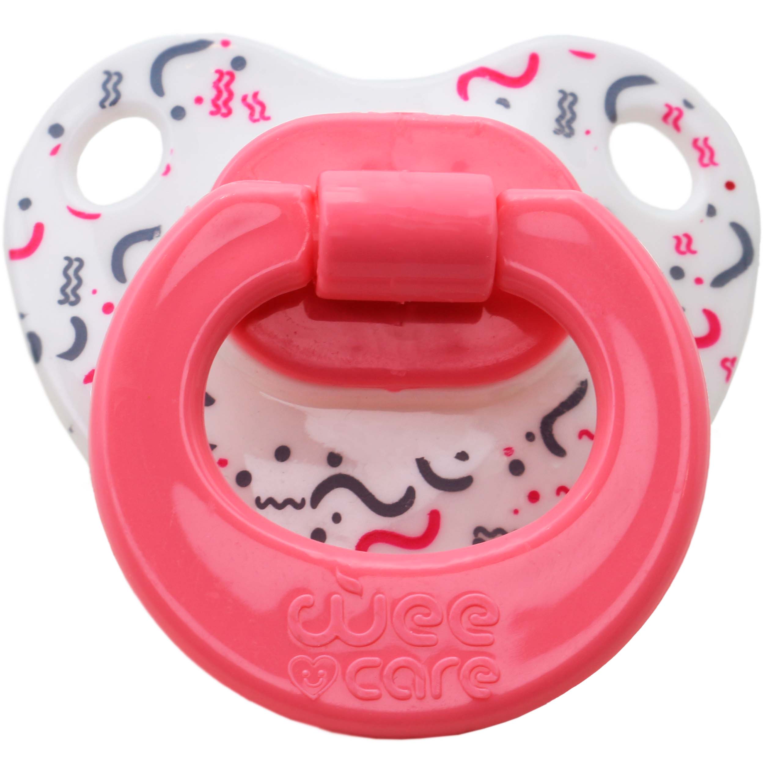پستانک ارتودنسی وی کر مدل دسته دار مات چاپدار joyful  کد P123