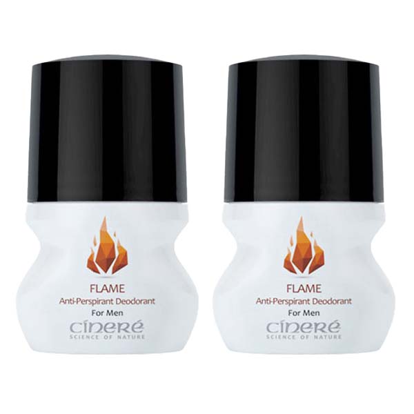 رول ضد تعریق مردانه سینره مدل Flame حجم 50 میلی لیتر مجموعه 2 عددی