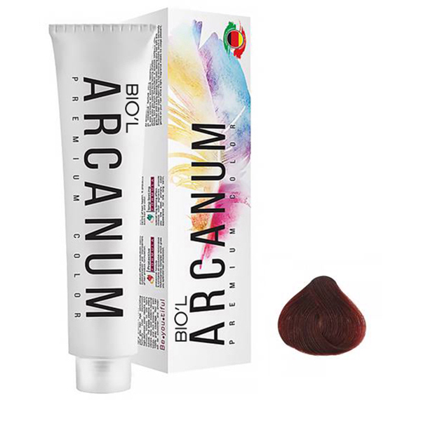 رنگ مو بیول مدل Arcanum شماره 5.65 حجم 100 میلی لیتر رنگ شرابی قرمز ماهگونی روشن