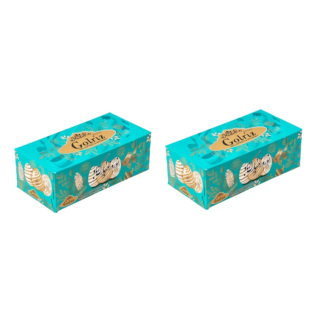 دستمال کاغذی 100 گلریز مدل نوروز مبارک 2 بسته 2 عددی