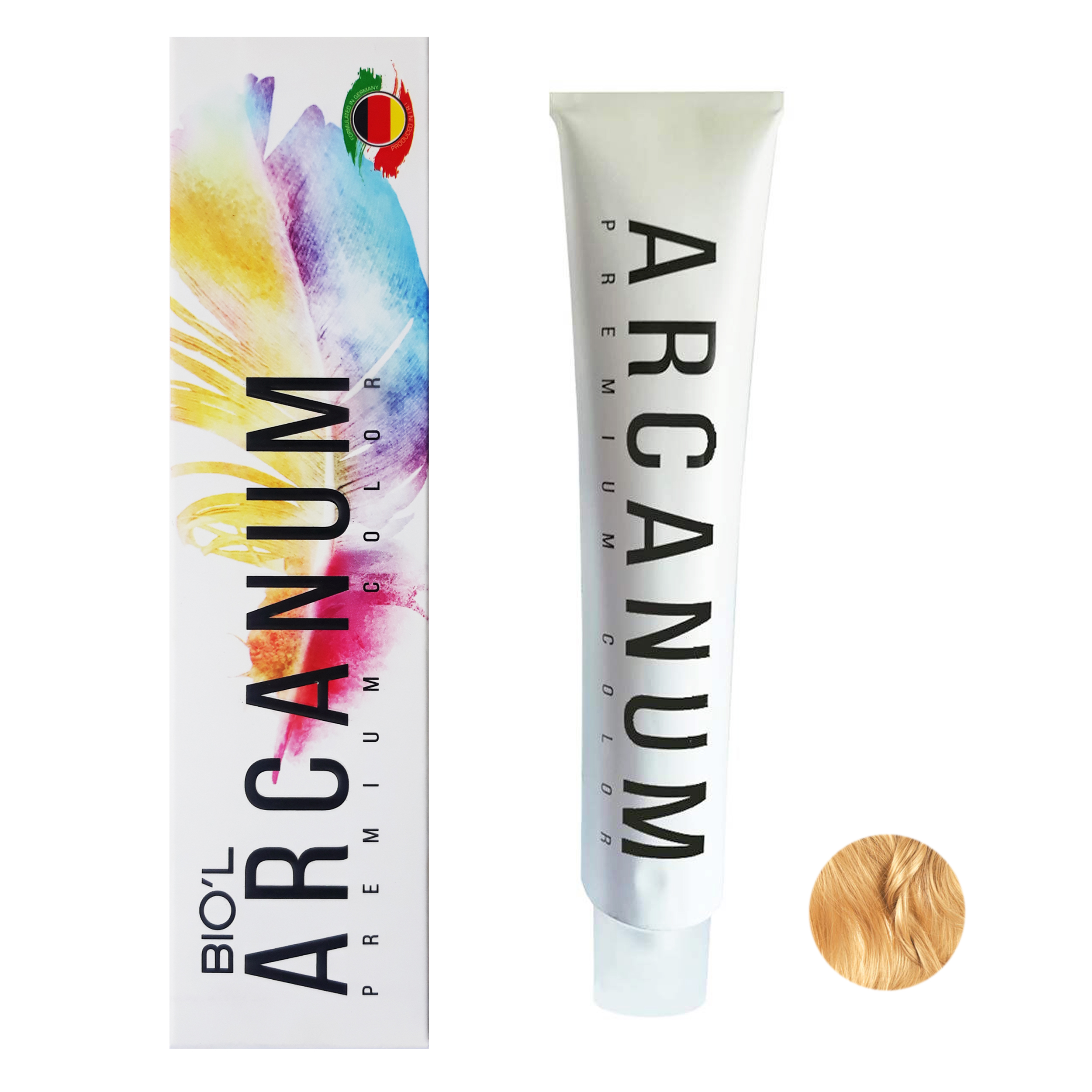 رنگ مو بیول مدل Arcanum شماره 10.83 حجم 120 میلی لیتر رنگ بلوند شکلاتی عسلی پلاتینه