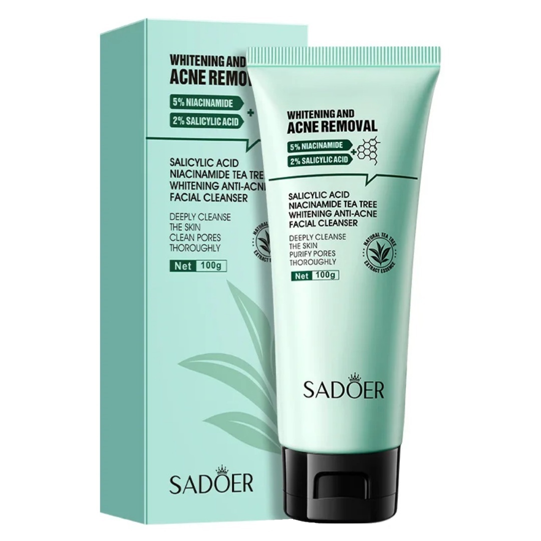 فوم ضد جوش صورت سادور مدل ANTI-ACNE مناسب برای پوست آکنه‌ای وزن 100 گرم