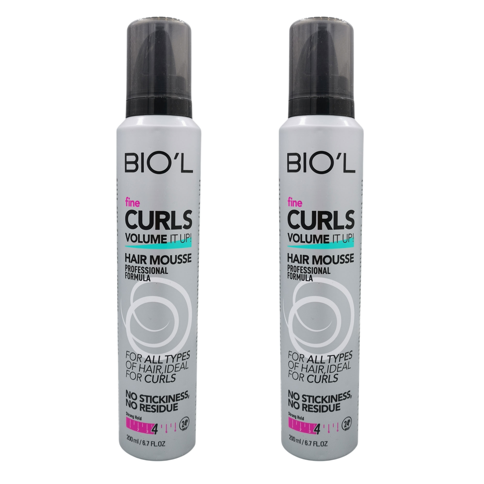 موس مو بیول مدل 4 FINE CURLS حجم 200 میلی لیتر مجموعه دو عددی