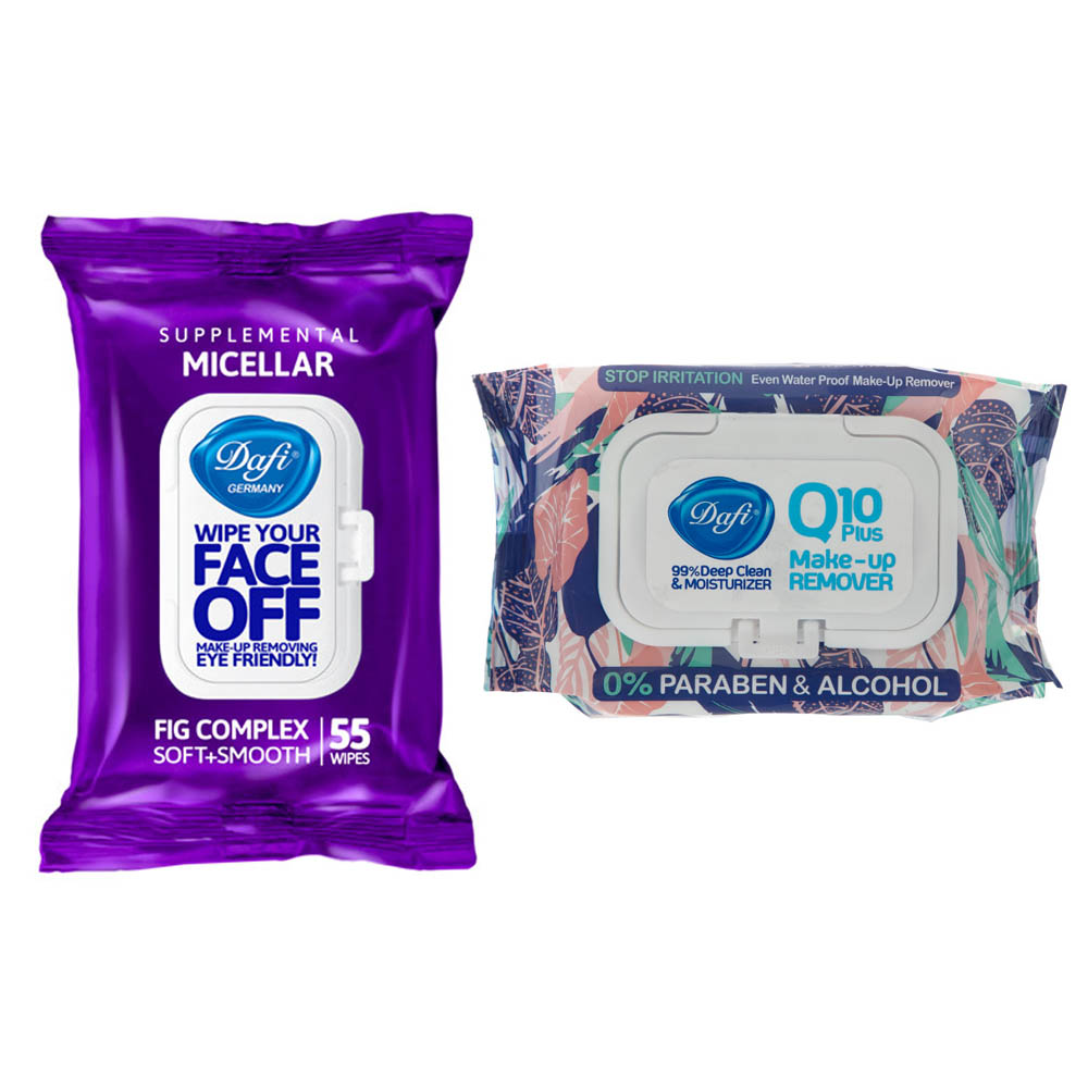 دستمال مرطوب دافی مدل MICELLAR - Q10 بسته 2 عددی