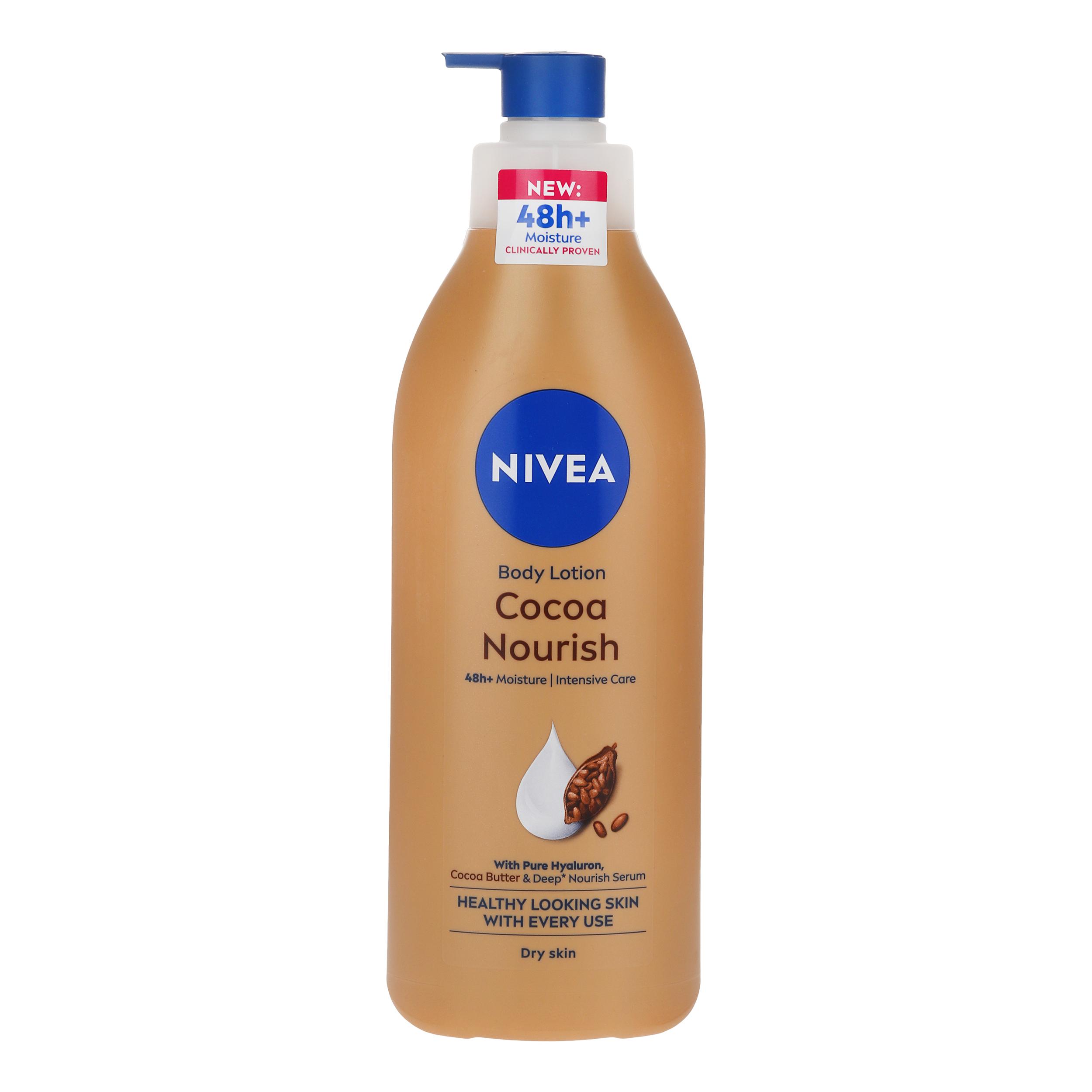 لوسیون بدن نیوآ مدل Cocoa Nourish مناسب برای پوست های خشک حجم 400 میلی لیتر