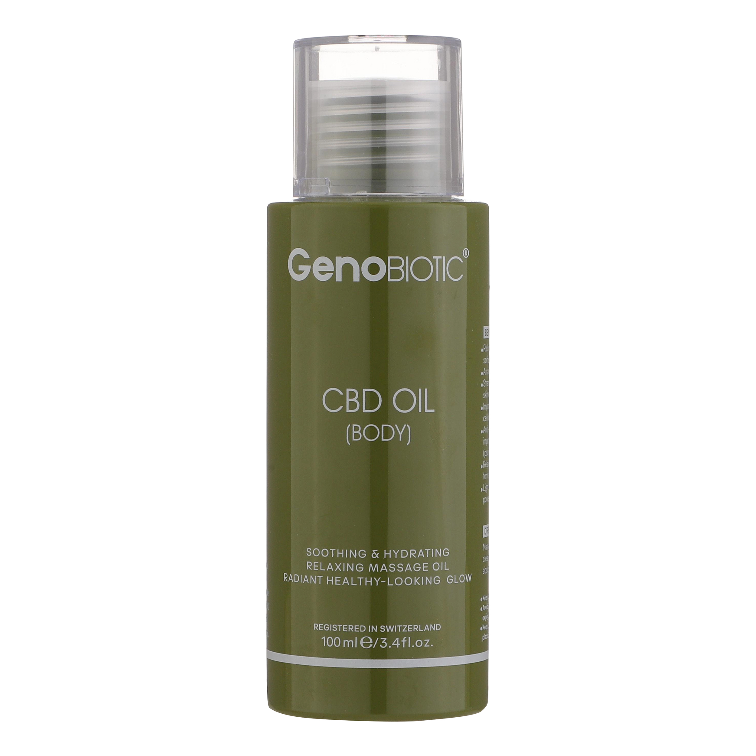 روغن بدن ژنوبایوتیک مدل CBD حجم 100 میلی لیتر