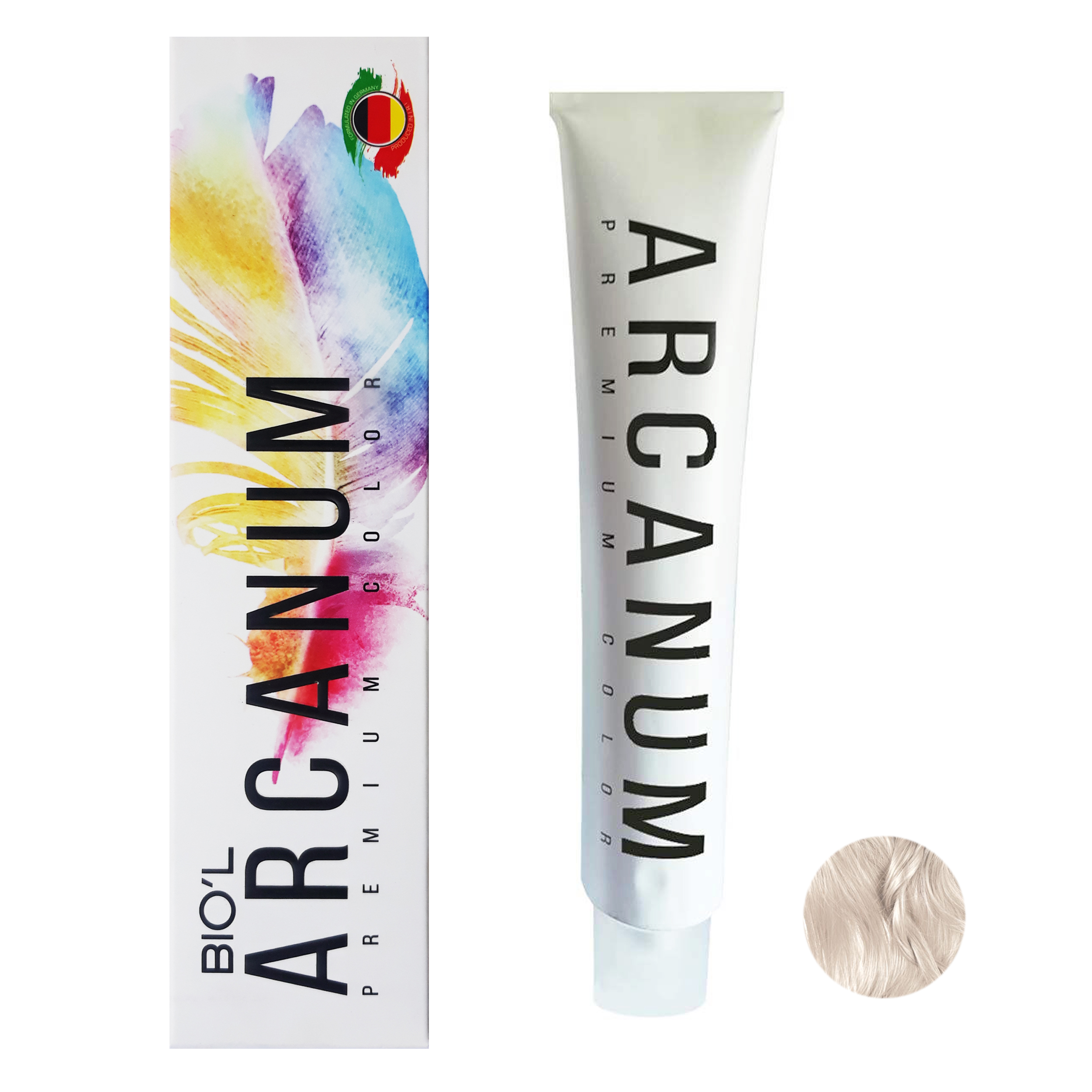 رنگ مو بیول مدل Arcanum شماره 0012 حجم 120 میلی لیتر رنگ بلوند کریستالی ویژه روشن