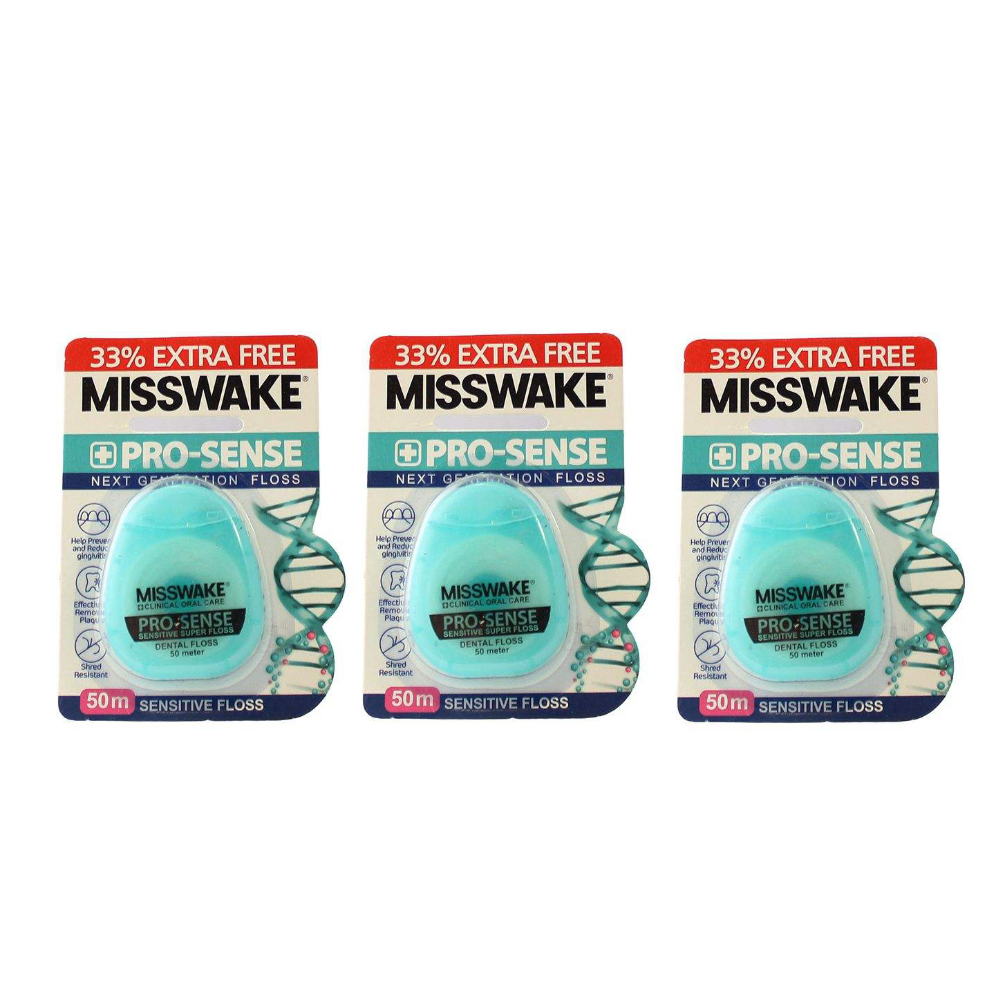 نخ دندان میسویک مدل Pro-Sense مجموعه 3 عددی