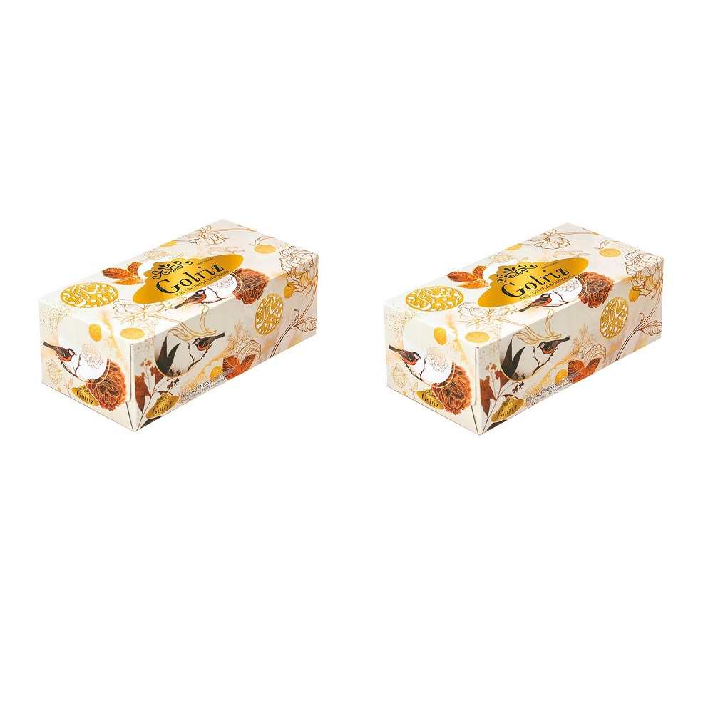 دستمال کاغذی 100 برگ گلریز مدل نوروز مبارک بسته 2 عددی