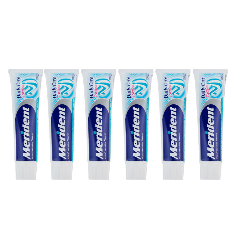 خمیر دندان مریدنت سری Fluoride Plus مدل Mint وزن 130 گرم بسته 6 عددی
