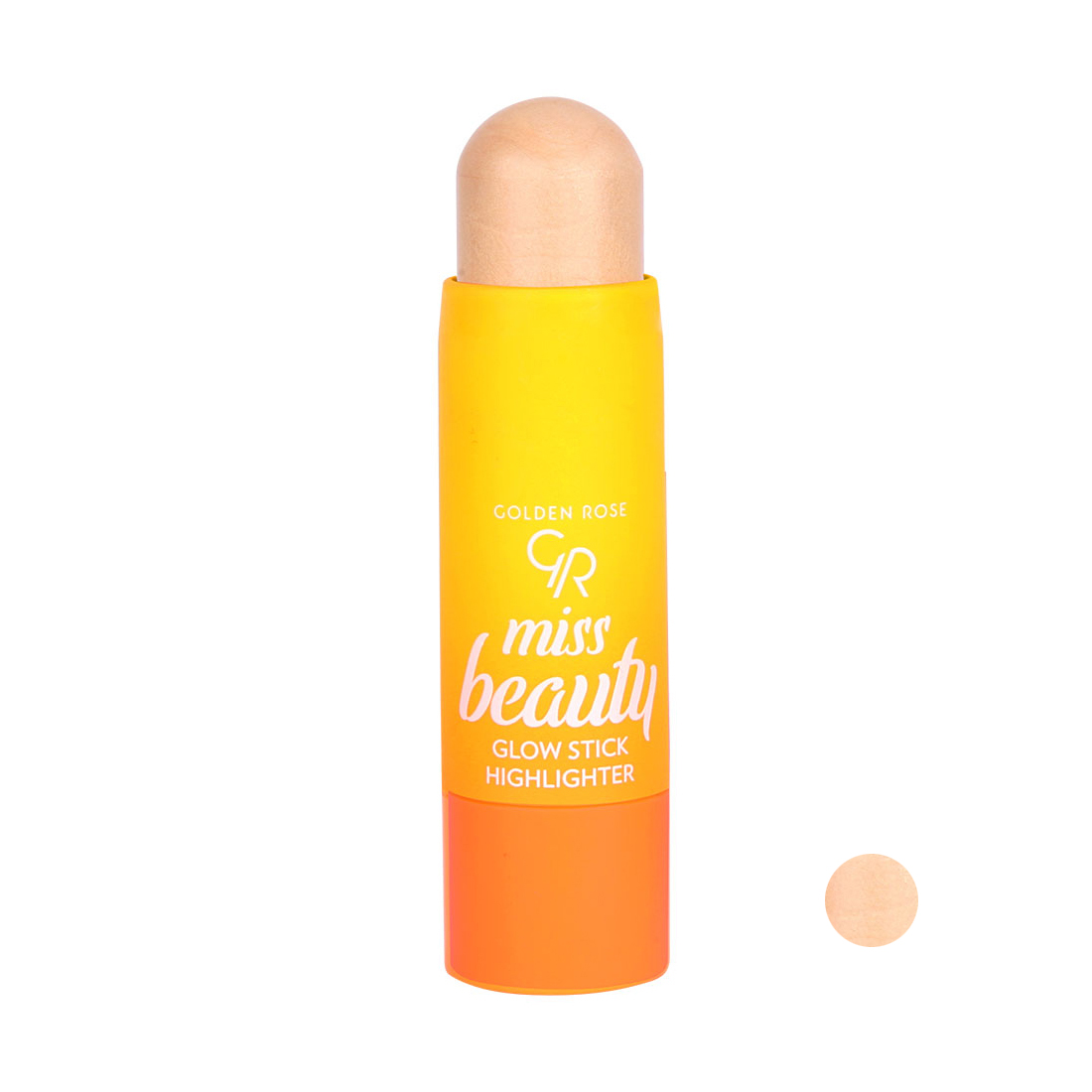 هایلایتر گلدن رس مدل miss beauty استیکی شماره 01 رنگ رز گلد