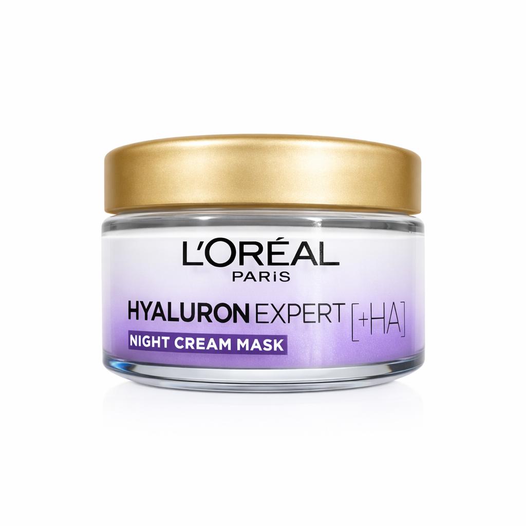 کرم ضد چروک شب لورآل مدل Hyaluron Expert مناسب برای پوست خشک حجم  50 میلی لیتر