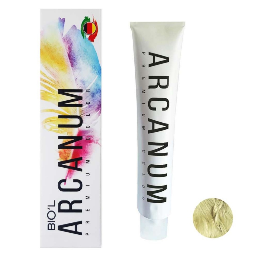 رنگ مو بیول مدل Arcanum شماره 9.7 حجم 100 میلی لیتر رنگ بلوند زیتونی روشن