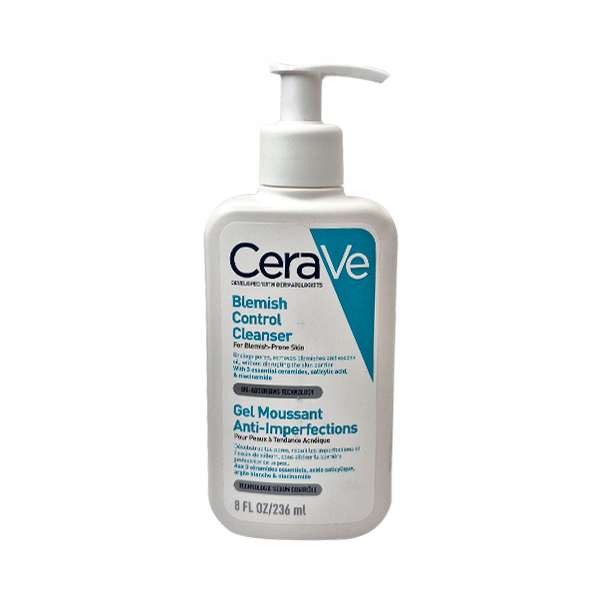 ژل شست و شوی ضدلک و ضدجوش صورت سراوی مدل Blemish Control مناسب برای انواع پوست حجم 236 میلی‌لیتر