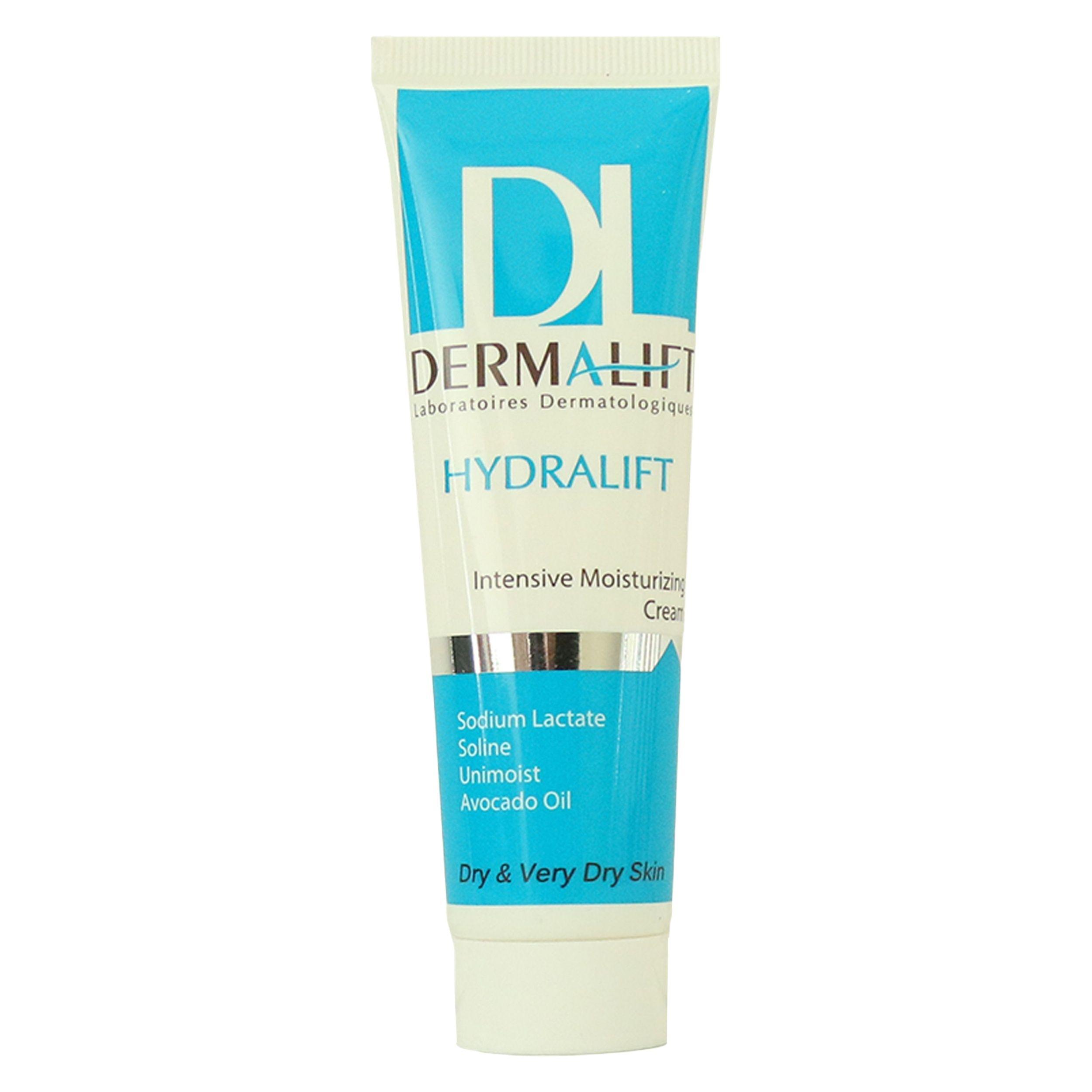 کرم مرطوب‌ کننده صورت درمالیفت مدل Hydralift Intensive مناسب پوست خشک حجم 50 میلی‌ لیتر