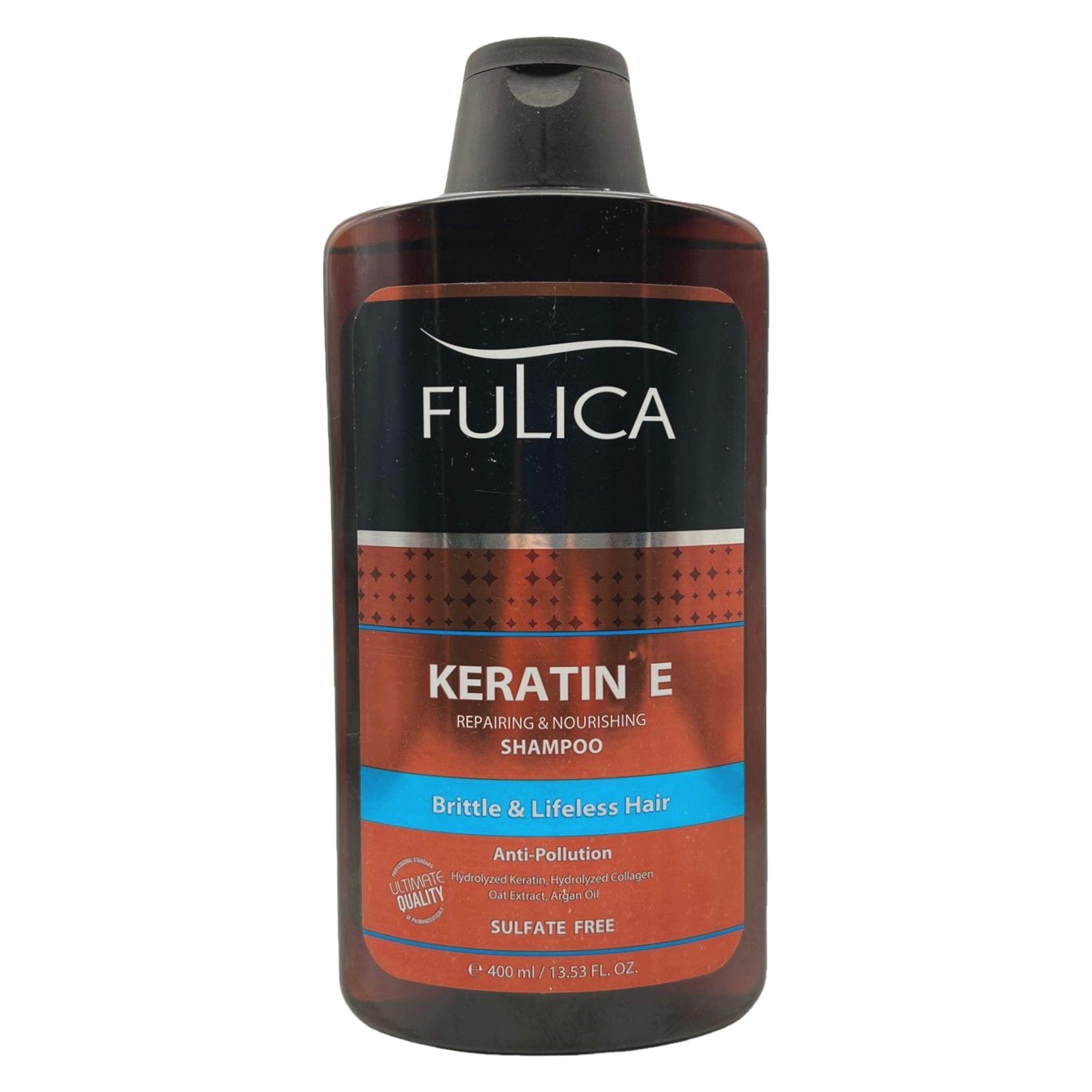 شامپو تقویت کننده مو فولیکا مدل KERATIN E حجم 400 میلی لیتر
