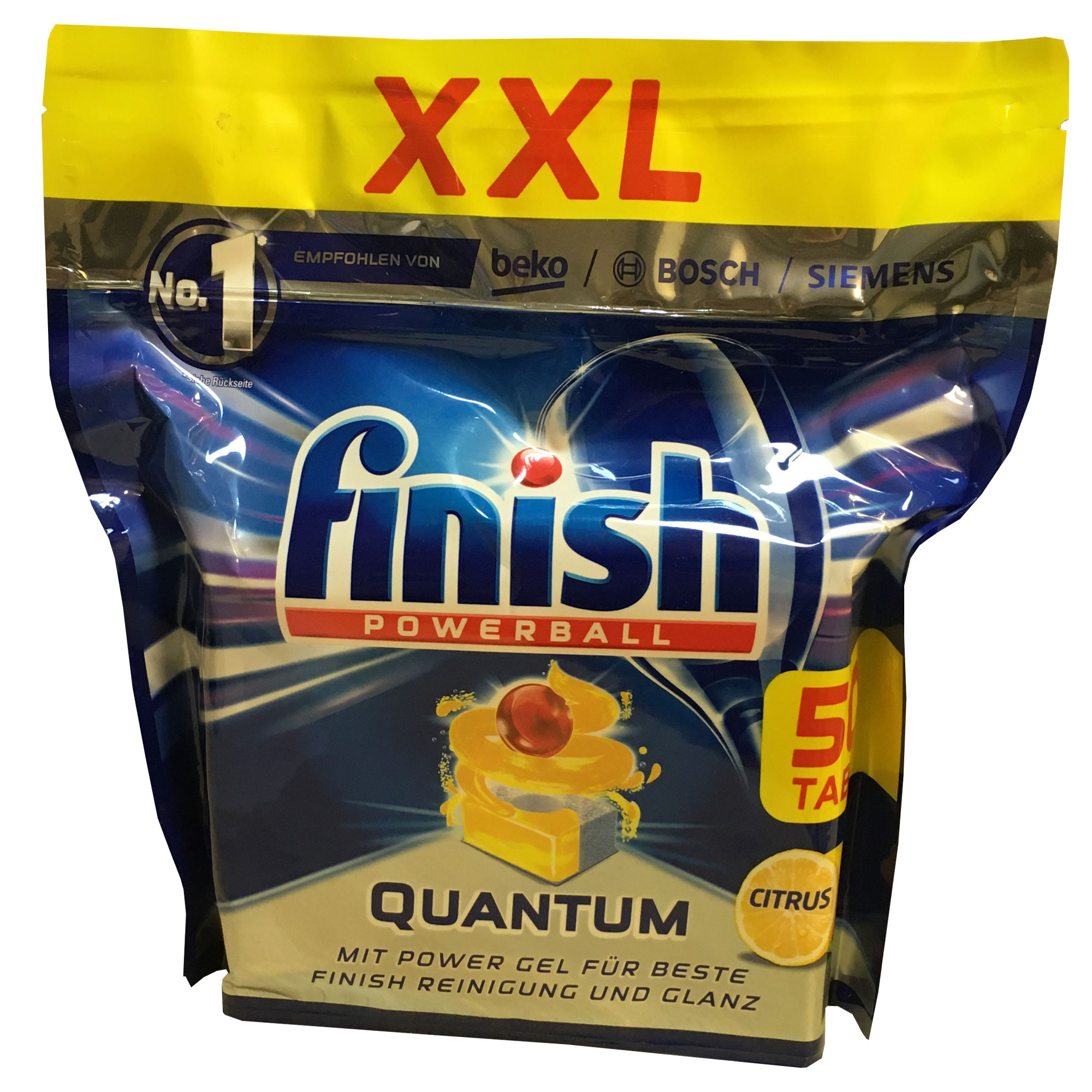 قرص ماشین ظرفشویی فینیش مدل Quantum XXl citrus بسته 50 عددی