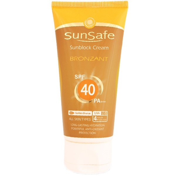 کرم ضد آفتاب سان سیف مدل Bronzant SPF40 حجم 50 گرم
