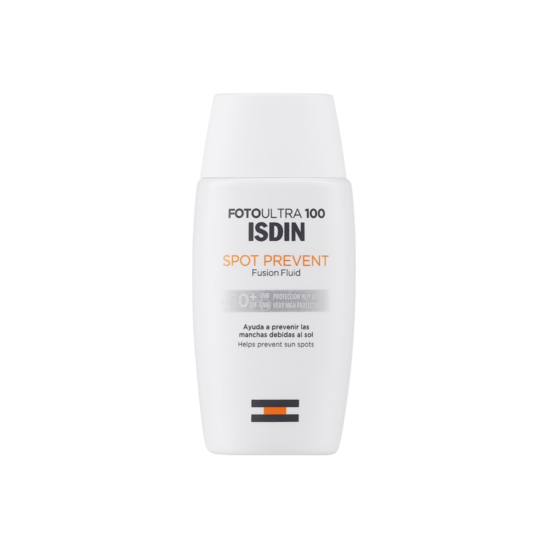 کرم ضد آفتاب بدون رنگ ایزدین SPF 50 مدل Spot Prevent Fusion Fluid ‌مناسب انواع پوست حجم 50 میلی‌لیتر