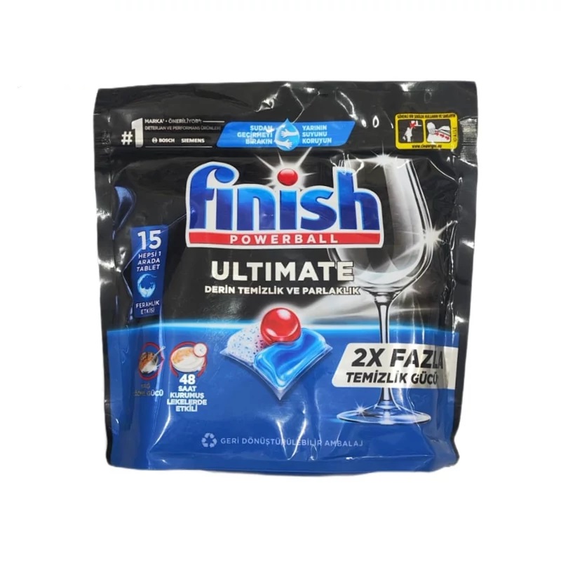 قرص ماشین ظرفشویی فینیش مدل ultimate 2x fazla بسته 15 عددی