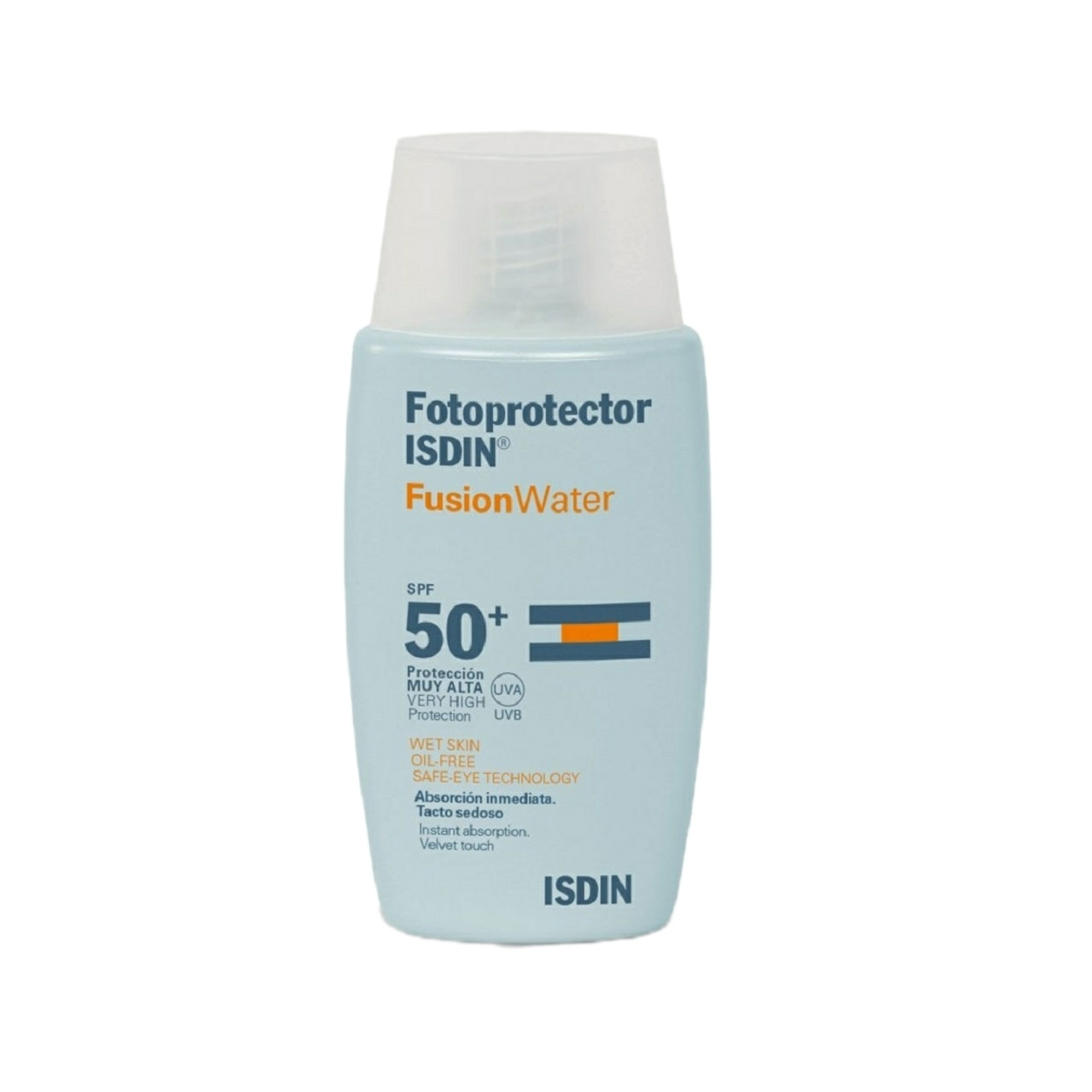 کرم ضدآفتاب بدون رنگ ایزدین spf 50 مدل Fusion water مناسب پوست های چرب حجم 50 میلی لیتر