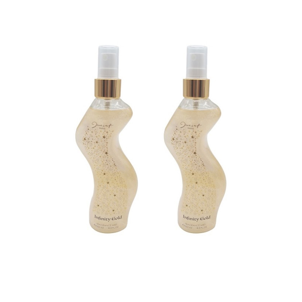 بادی اسپلش زنانه ژک ساف مدل Infinity Gold حجم 250 میلی لیتر مجموعه دو عددی