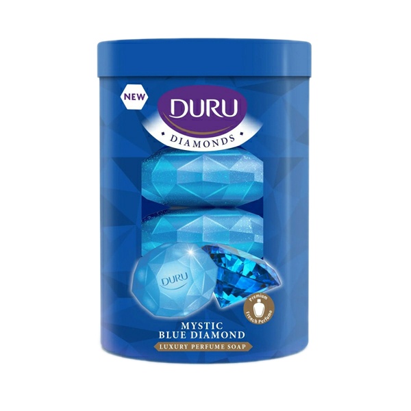 صابون شستشو دورو مدل Diamonds وزن 90 گرم مجموعه 4 عددی