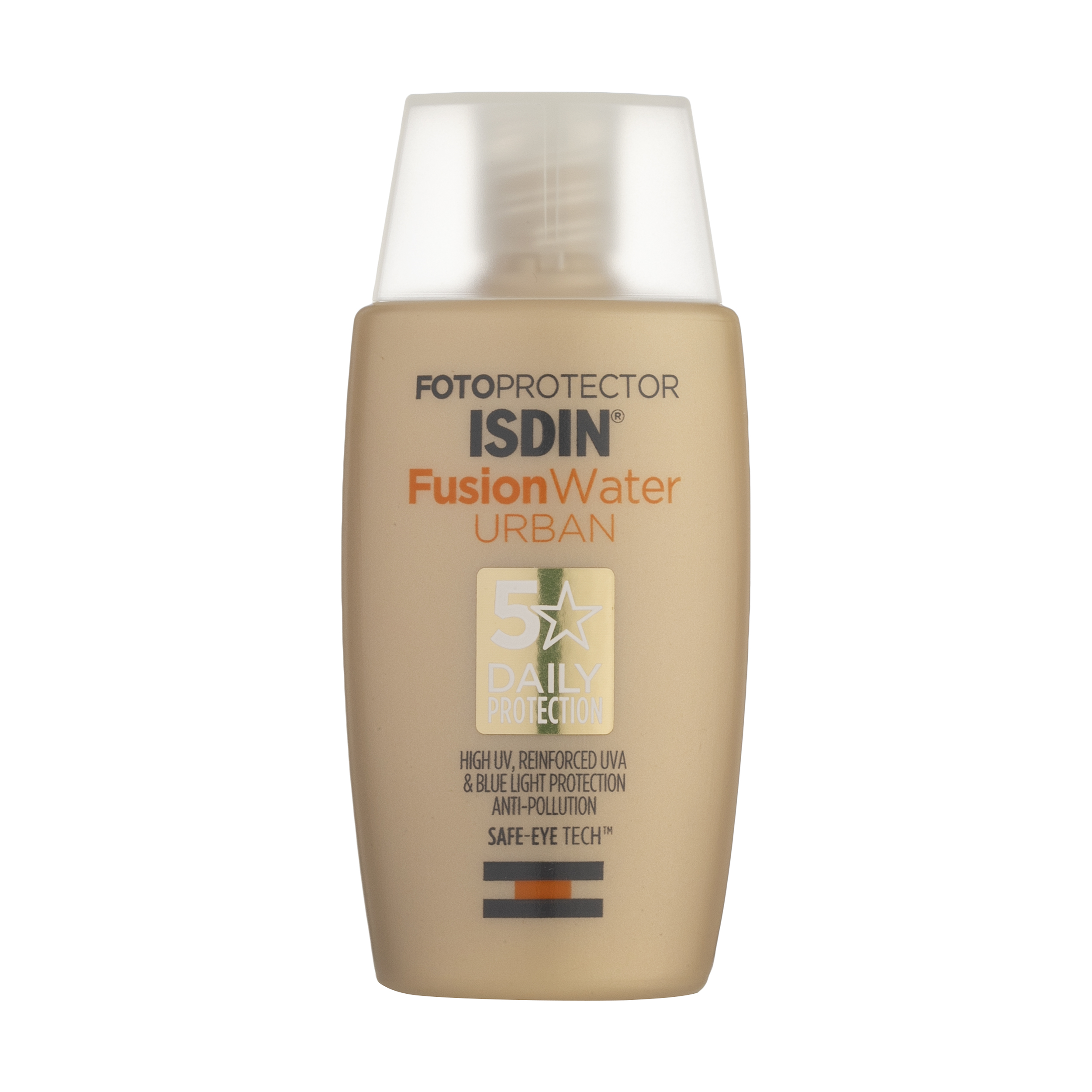 کرم ضدآفتاب بی‌رنگ ایزدین SPF30 مدل Fusion Water Urban مناسب انوع پوست، حجم 50 میلی‌لیتر