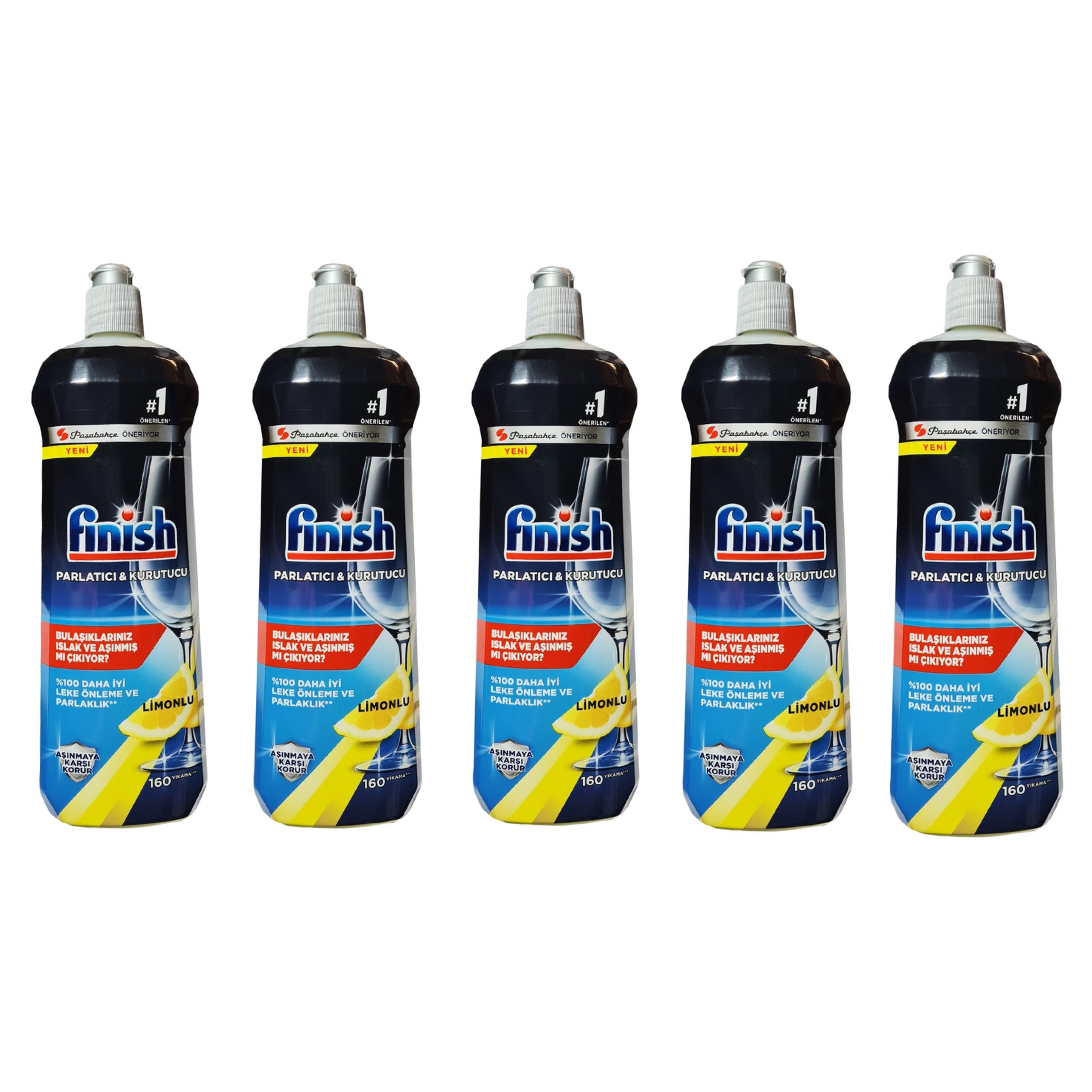 مایع جلادهنده ماشین ظرفشویی فینیش مدل parlatici lemon حجم 800 میلی لیتر مجموعه 5 عددی