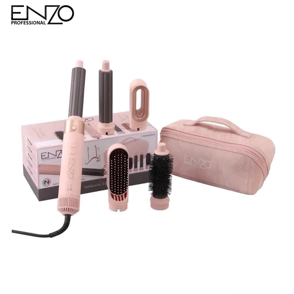 سشوار طرح دایسون انزو EN-4142B کیف دار صورتی