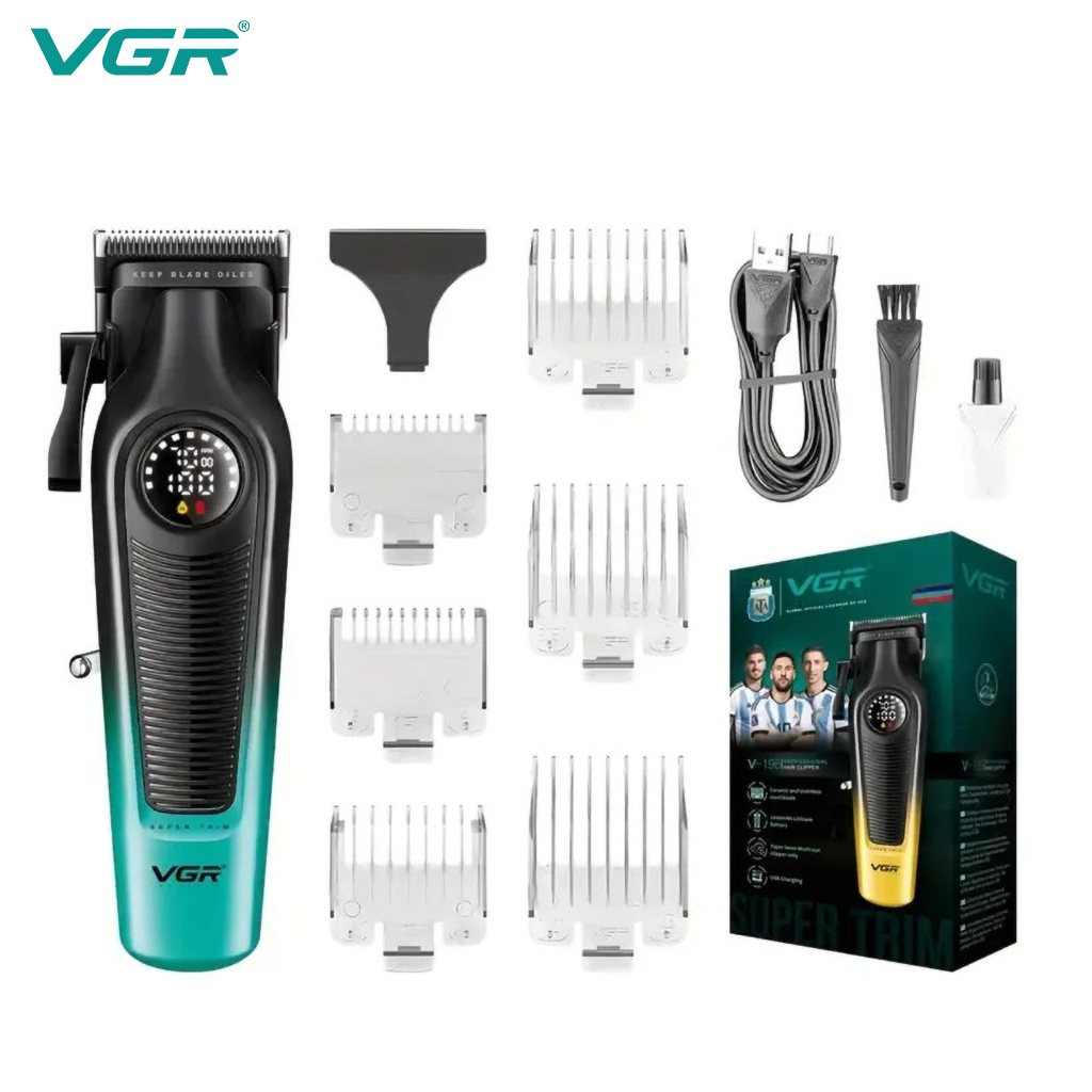 ماشین اصلاح وی جی آر مدل VGR V-196 مشکی سبز