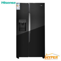 یخچال فریزر ساید بای ساید هایسنس RC-71-مشکی